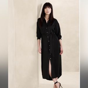 NWT‎ BANANA REPUBLIC TIE-WAIST MAXI SHIRTDRESS
